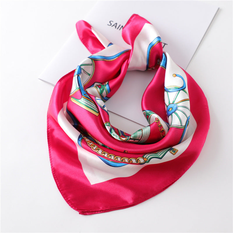 Women's New Small Square Retro Cashew Professional Scarf Women's New Small Square Retro Cashew Professional Scarf